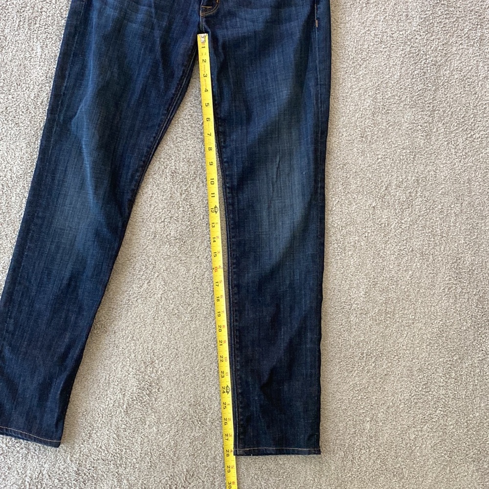 Hudson Jeans Collette Skinny HOLL Denim Dark Blue Ankle Mid-Rise Jeans - 28 - Picture 7 of 10